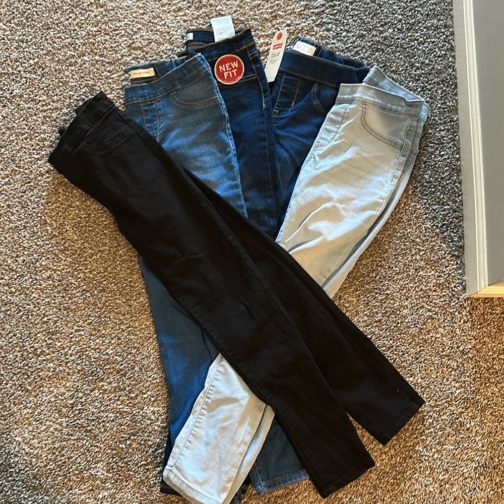 Girls jeans and jeggings 10reg